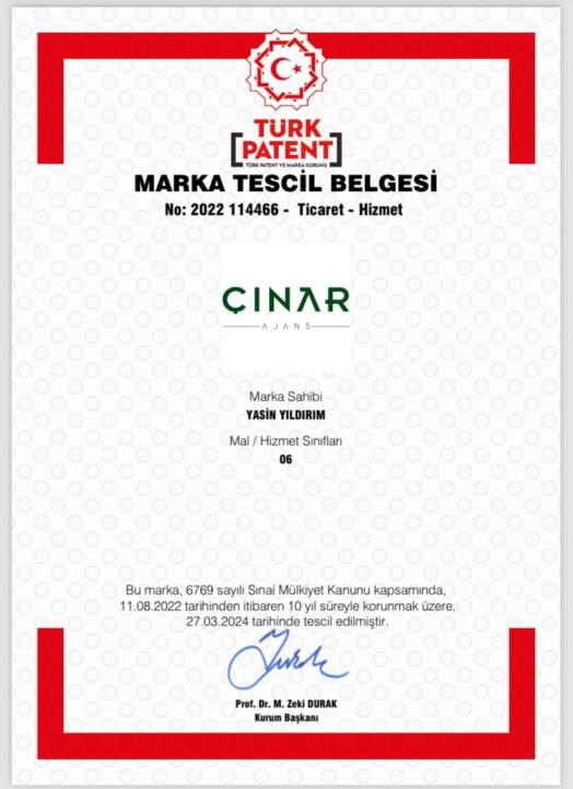 Marka Tescil Belgesi